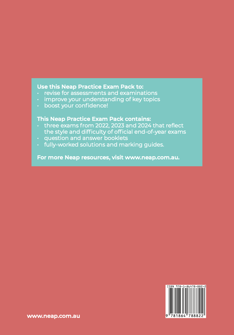 Neap Practice Exam Pack: NSW Year 12 Mathematics Advanced (3 Exams)
