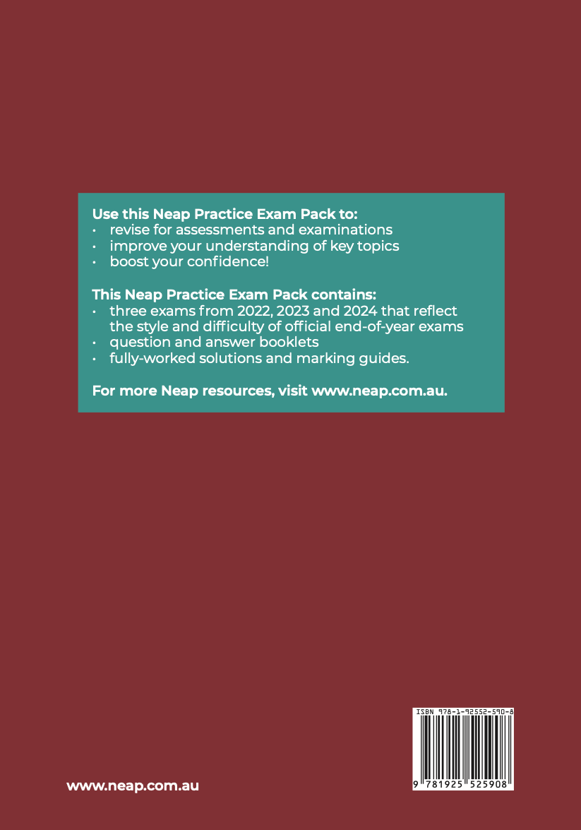 Neap Practice Exam Pack: VCE Biology Units 3&4 (3 Exams)