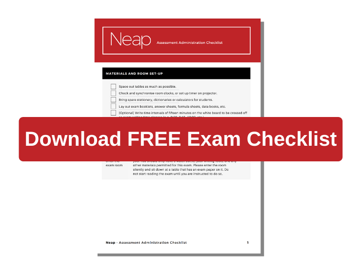 Neap Exam Administration Checklist