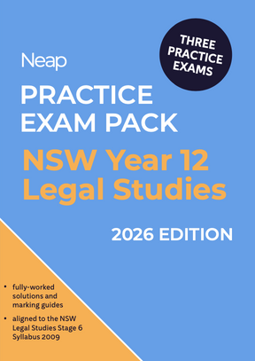 Neap Practice Exam Pack: HSC Year 12 Legal Studies 2026 Edition (3 Exams)