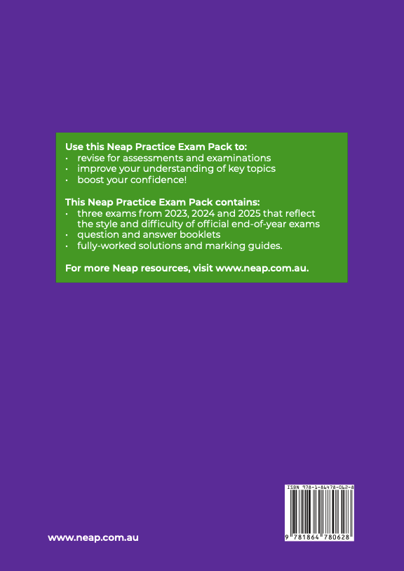 Neap Practice Exam Pack: HSC Year 12 Mathematics Extension 2 2026 Edition (3 Exams)