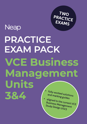 Neap Practice Exam Pack: VCE Business Management Units 3&4 (2 Exams)
