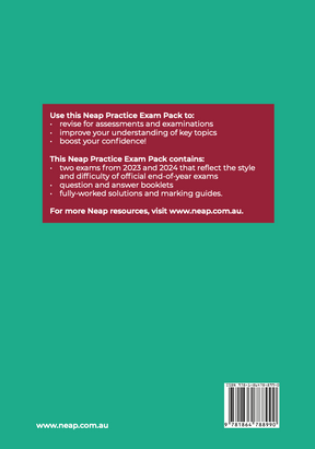 Neap Practice Exam Pack: VCE General Mathematics Units 3&4 (2 Exams)