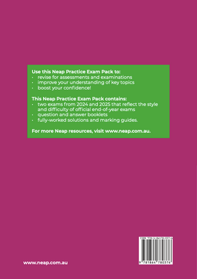 Neap Practice Exam Pack: VCE Legal Studies Units 3&4 2026 Edition (2 Exams)